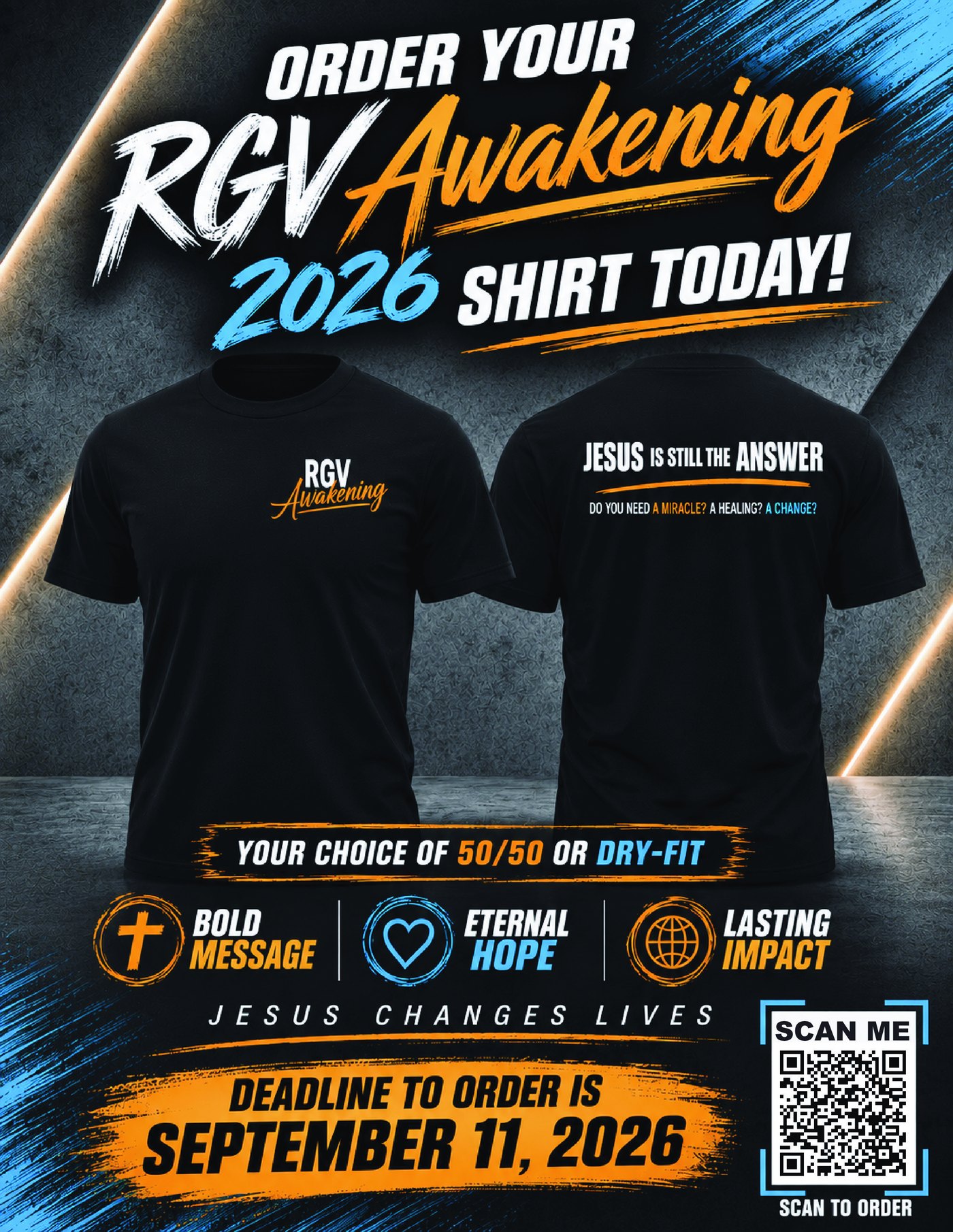 Order your RGV Awakening 2026 shirt — deadline September 11, 2026